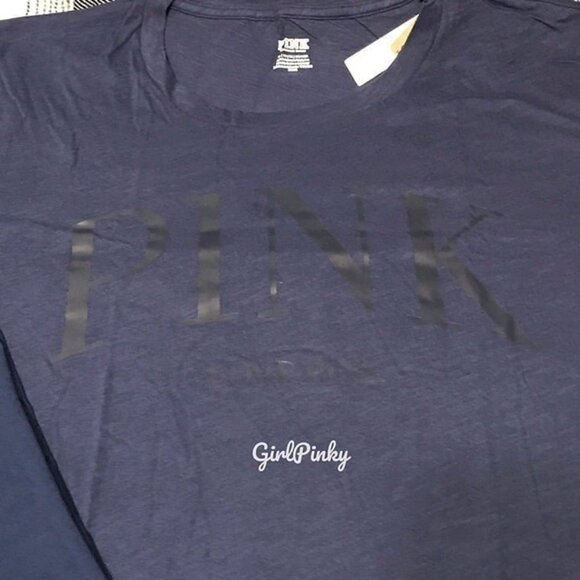 victoria secret PINK leggings outfit with CAMPUS MIDNIGHT NAVY TEE SIZE 2XL - Picture 4 of 11